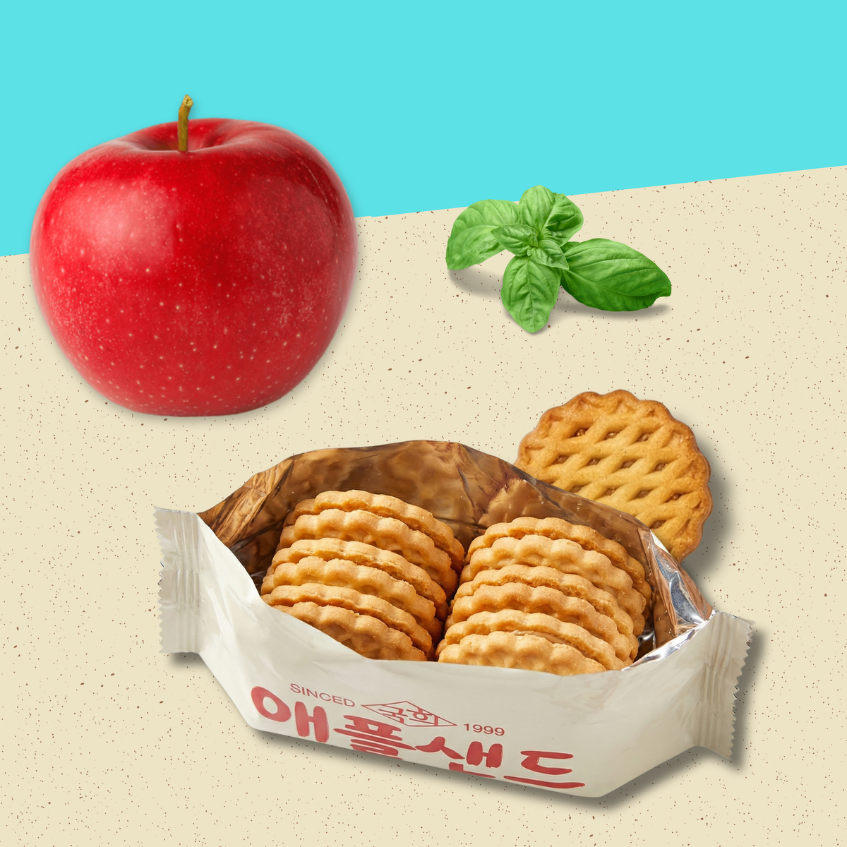 Apple Sandwich Waffle Biscuits